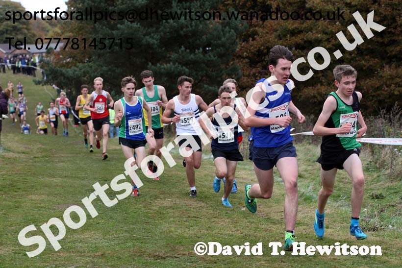 Mens under-17s, 2016 National Cross Country Relays, Berry Hill Park, Mansfield. Photo: David T. Hewitson/Sports for All Pics